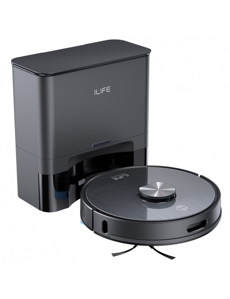 ILIFE T20S Robot Aspirapolvere Potenza Di Aspirazione 5000Pa Autonomia 260mins Sistema Di Stazioni Autosvuotanti