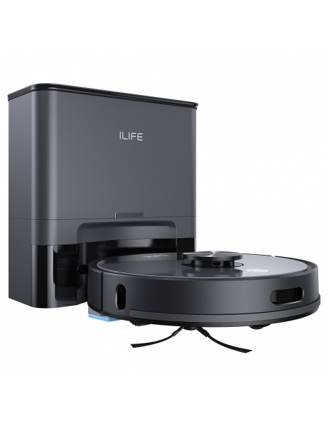 ILIFE T20S Robot Aspirapolvere Potenza Di Aspirazione 5000Pa Autonomia 260mins Sistema Di Stazioni Autosvuotanti