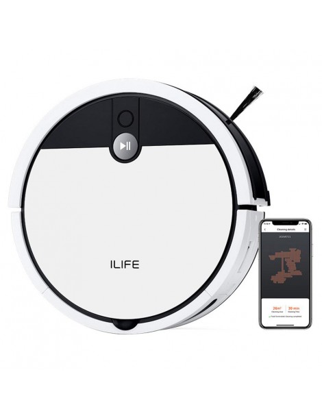 ILIFE V9e Aspirapolvere Robot Aspirazione Massima Di 4000Pa Connessione Wi-Fi Grande Pattumiera Da 700ml - EU
