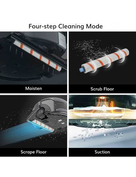 ILIFE W455 Robot Lavapavimenti 1000Pa Aspirazione Shinebot Giroscopio Telecamera Navigazione 900ml Serbatoio Acqua