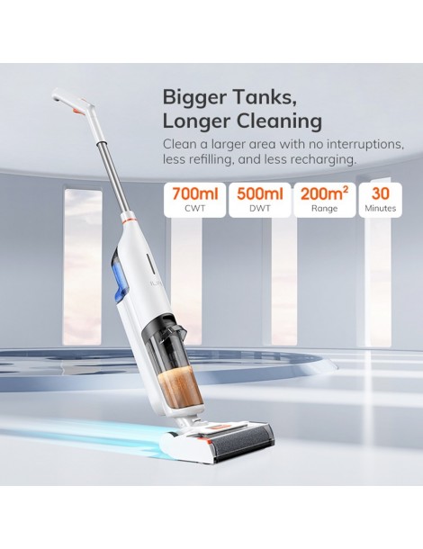 ILIFE W90 Aspirapolvere A Secco Senza Filo 3 In 1 Aspirapolvere E Lavaggio Autopulente Serbatoio Dell'acqua Da 700 Ml