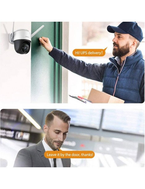 IMOU Cruiser Telecamera Di Sicurezza Per Esterni Sirena Da 110 DB Visione Notturna A Colori Telecamera Panoramica 1080P IP66