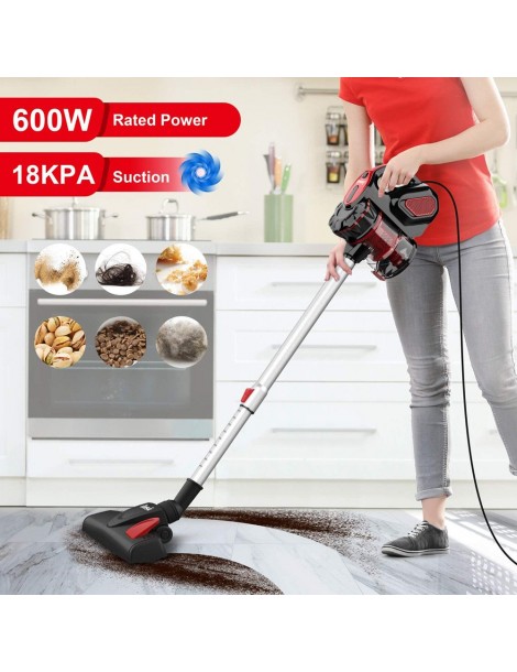 INSE I5 Aspirazione 18Kpa 600W Motore Con Filo Aspirapolvere Portatile 1L Coppa Polvere – Rosso