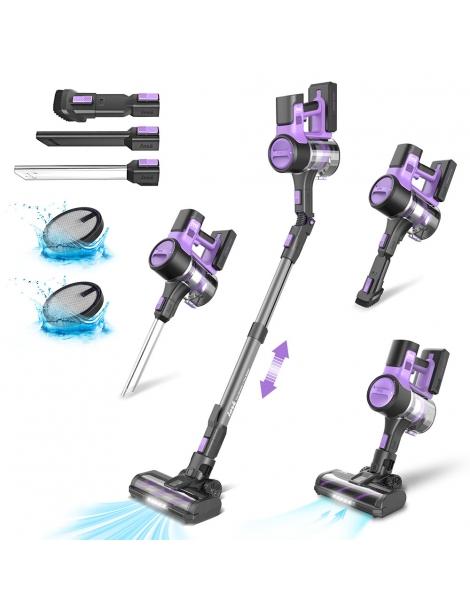 INSE S10 Aspirapolvere a batteria aspirazione potente 26kPa pattumiera da 1 2L autonomia massima 50min modalità a 3 velocità