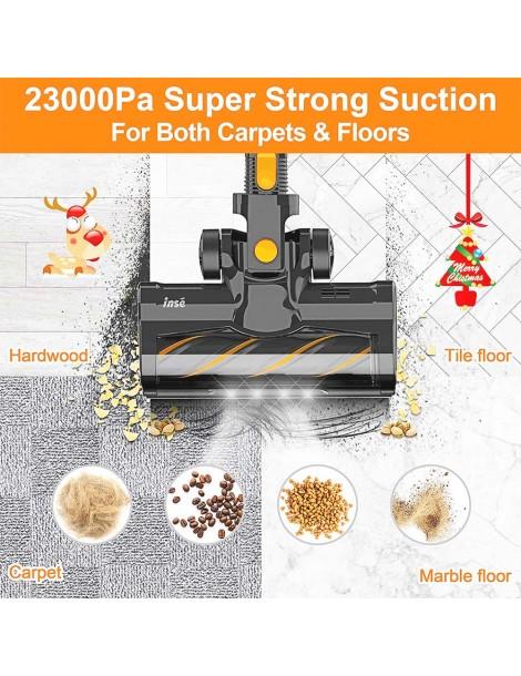 INSE S600 Aspirapolvere A Batteria 23KPa Potenza Di Aspirazione 45min Di Autonomia Massima 2 Potenti Modalità Di Aspirazione