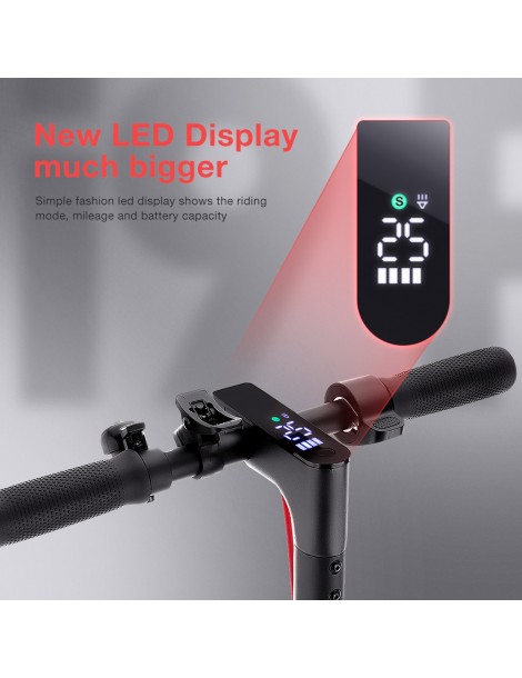 IScooter I9 Pro Scooter Elettrico 8 5 Pollici Pneumatico A Nido D'ape 350W Motore 7 5Ah Batteria 30km/h Velocità Massima Nero