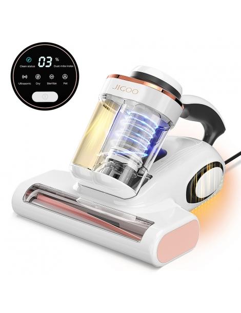 JIGOO J300 Pulitore Acari Smart A Doppia Vaschetta Con Aspirazione Da 13KPa Sensore Acaro Rullo Spazzola In Metallo