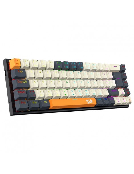 K633CGO-RGB Ryze Tastiera Da Gioco Meccanica Compatta A 68 Tasti Layout Tedesco Interruttore Rosso Retroilluminato RGB