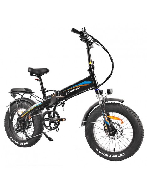 KAISDA K2P PRO 20*4.0 Inch Tire Foldable Electric Moped Bike Bafang 750W Motor 48V 15Ah Battery - Orange Blue