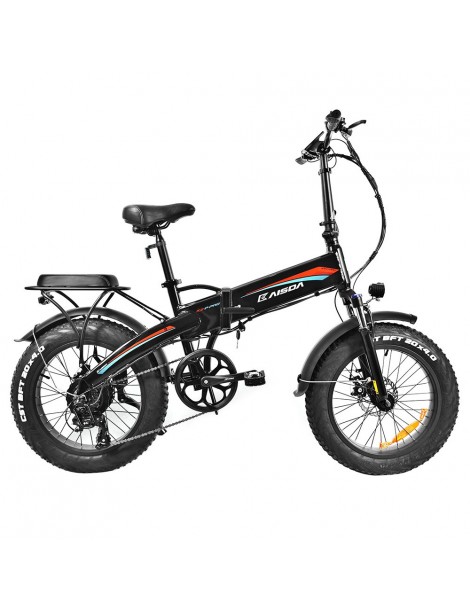 KAISDA K2P PRO 20*4.0 Inch Tire Foldable Electric Moped Bike Bafang 750W Motor 48V 15Ah Battery - Red Blue