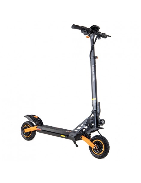 Kugoo Kirin G2 PRO Scooter Elettrico Pieghevole 600W Motore 15Ah 48V Batteria 9 Pollici Pneumatici - Nero Arancione