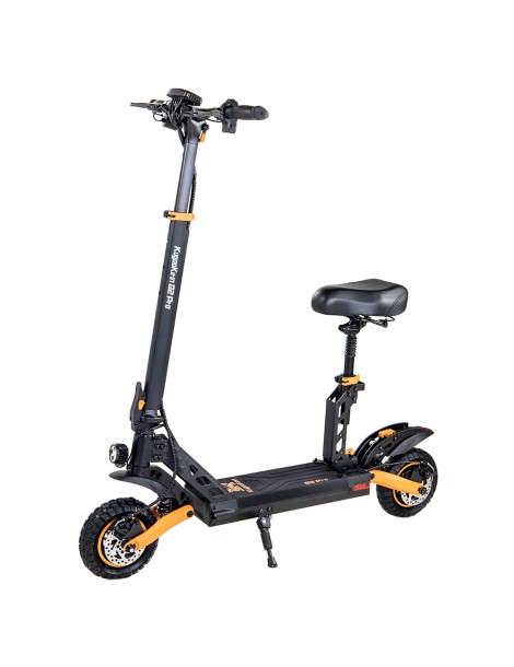 Kugoo Kirin G2 PRO Scooter Elettrico Pieghevole 600W Motore 15Ah 48V Batteria 9 Pollici Pneumatici - Nero Arancione