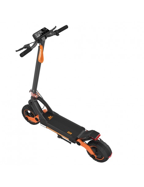 KUGOO KIRIN G3 Adventurers Dream Scooter Elettrico Pieghevole - Motore Brushless Da 1200W E Batteria Da 52V 18Ah - Nero