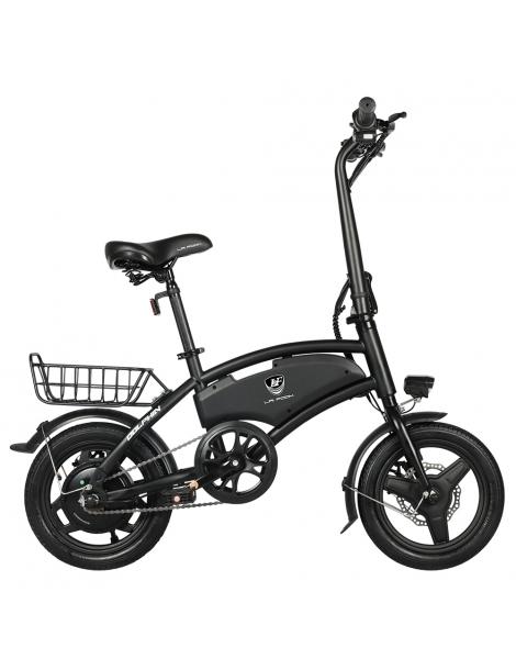 LAIFOOK Dolphin Bici Elettrica Pieghevole Motore 250W Batteria 36V 7.8AH Pneumatico 14 Pollici - Nero