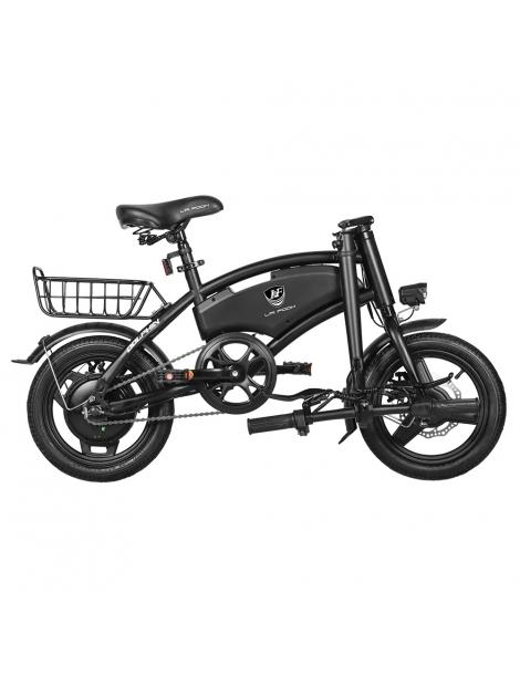 LAIFOOK Dolphin Bici Elettrica Pieghevole Motore 250W Batteria 36V 7.8AH Pneumatico 14 Pollici - Nero