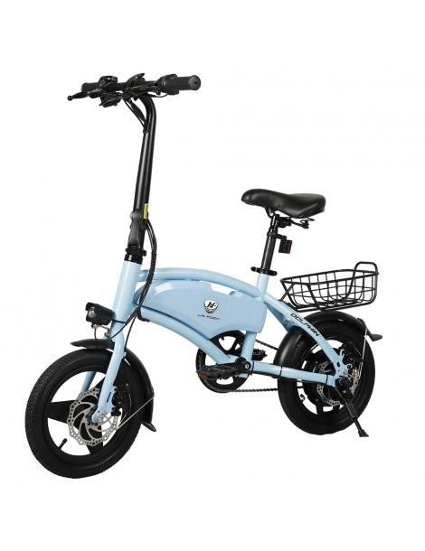 LAIFOOK Dolphin Bici Elettrica Pieghevole Motore 250W Batteria 36V 7.8AH Pneumatico 14 pollici Velocità massima 25km/h - Blu