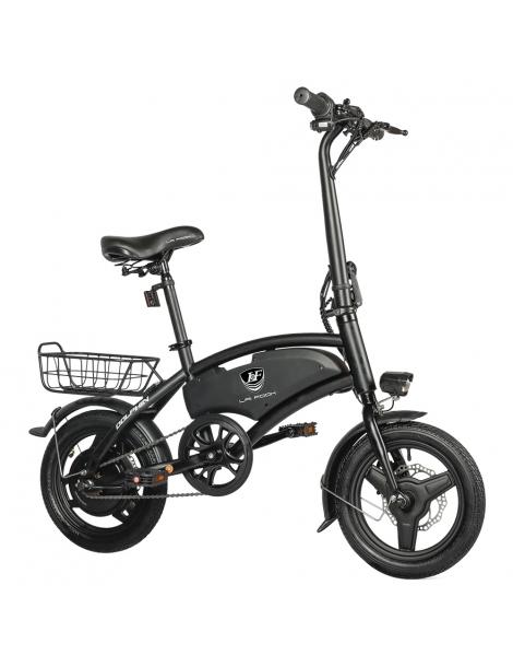 LAIFOOK Dolphin Bici Elettrica Pieghevole Motore 250W Batteria 36V 7.8AH Pneumatico 14 pollici - Nero