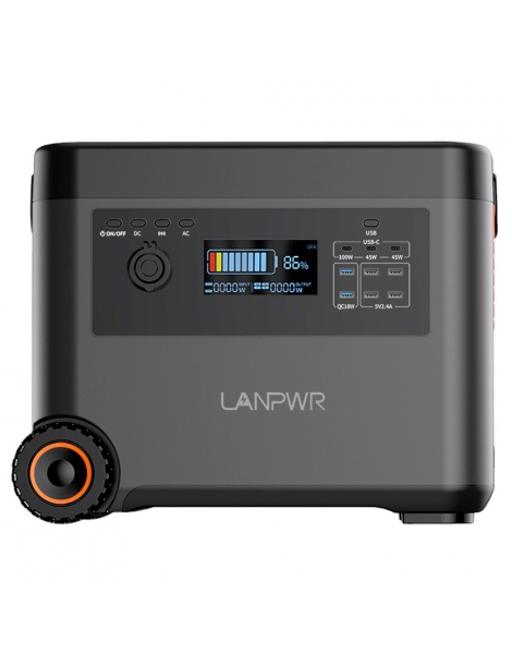 LANPWR Generatore Solare Portatile Da 2160Wh Uscita CA Da 2500W