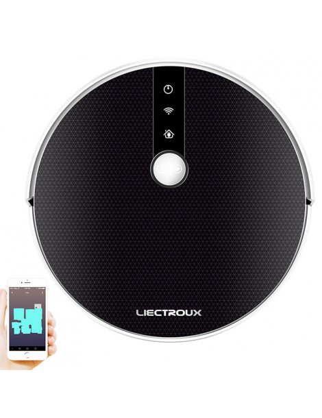 LIECTROUX C30B 6000Pa Aspirazione Elettrica Con Serbatoio D'acqua E AI Map Navigation WiFi App Robot Aspirapolvere Versione UE
