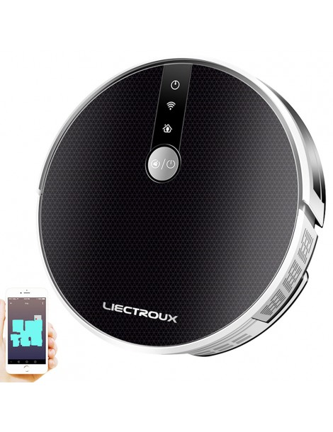 LIECTROUX C30B 6000Pa Aspirazione elettrica con serbatoio d'acqua e AI Map Navigation WiFi App Robot Aspirapolvere Versione UE