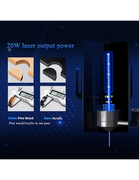 LONGER RAY5 20W Incisore Laser Spot Laser 0 08*0 1 Mm Touchscreen A Colori Chipset 32 Bit Connessione APP 375*375 Mm
