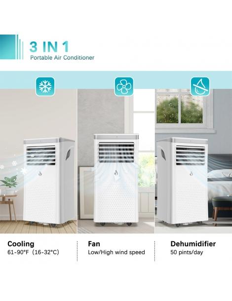 LUKO A011D1-7K 3 In 1 Condizionatore D'aria Portatile Deumidificatore 7000BTU Capacità Di Raffreddamento