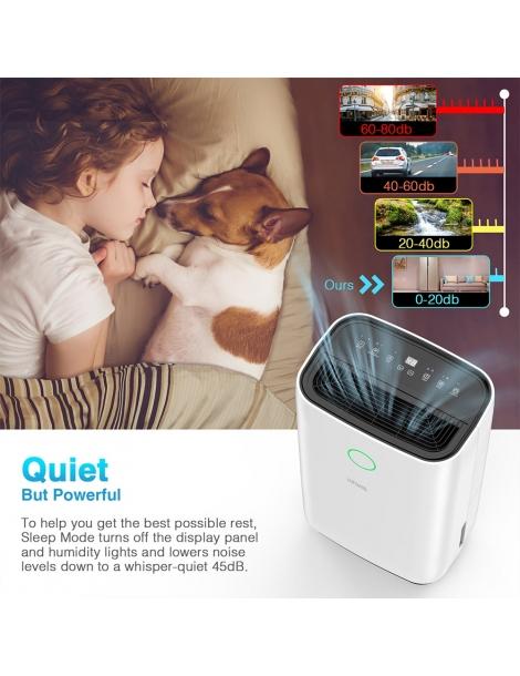 Luko Ol20-d025c Deumidificatore Portatile Capacità Di Deumidificazione 20l Timer 24 Ore Bassa Rumorosità - Bianco