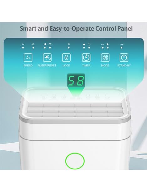 LUKO OL20-D030A Deumidificatore Portatile Per La Casa Capacità Di Deumidificazione Di 20L