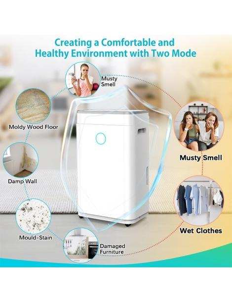 LUKO OL20-D030A Deumidificatore Portatile Per La Casa Capacità Di Deumidificazione Di 20L