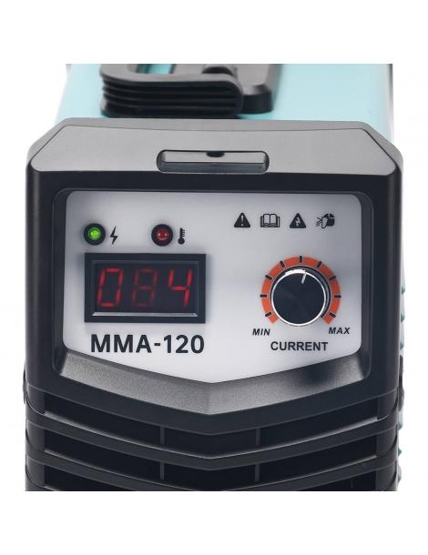 Mecpow MMA-120 Saldatrice A Doppia Tensione Display A LED Modalità Di Controllo IGBT Funzione Di Avvio A Caldo