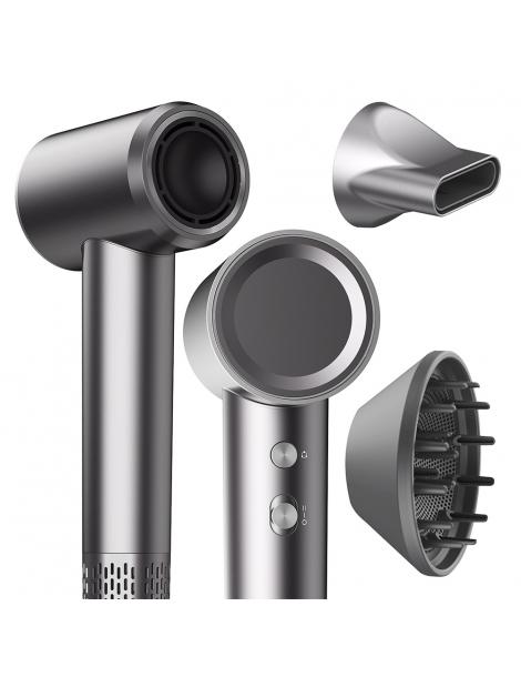 Micollme H6S Asciugacapelli Con 2 Bocchette Asciuga I Capelli Medi In 2-3 Minuti 59dB Tecnologia A Ioni Negativi - Grigio