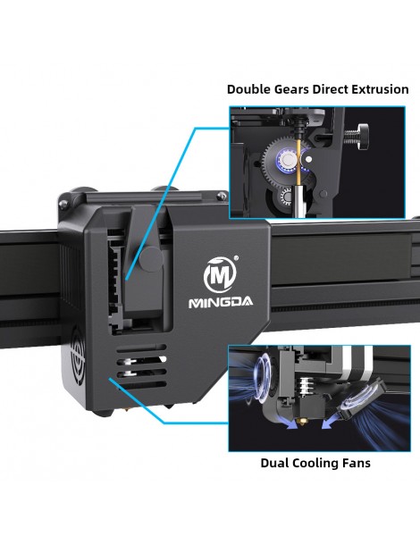 MINGDA Magician Max Stampante 3D Modellazione A Deposizione Fusa Modulare Livellamento Automatico