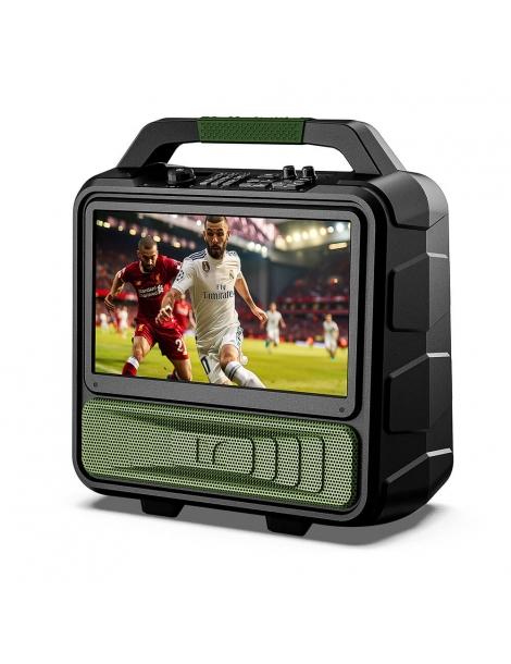 Monster VMay TV Portatile Relatore Del Partito Da Esterno Con Antenna TV Tuner Schermo 15.6' 1080P Audio 60W