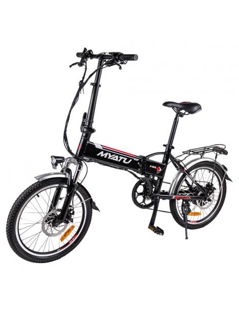 Myatu MYT-20 Bici Elettrica Pieghevole Motore 250W Batteria 36V 10.4Ah Pneumatico 20 Pollici - Nero