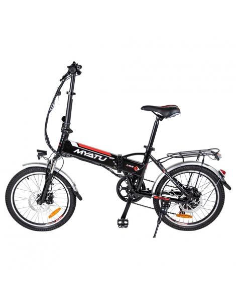 Myatu MYT-20 Bici Elettrica Pieghevole Motore 250W Batteria 36V 10.4Ah Pneumatico 20 Pollici - Nero