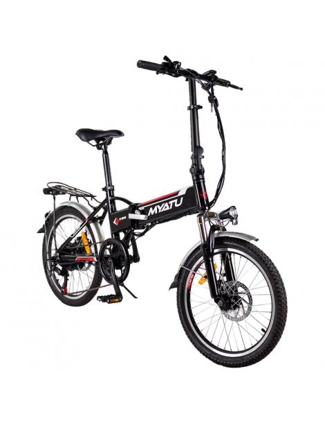 Myatu MYT-20 Bici Elettrica Pieghevole Motore 250W Batteria 36V 10.4Ah Pneumatico 20 Pollici - Nero