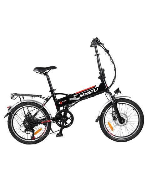 Myatu MYT-20 Bici Elettrica Pieghevole Motore 250W Batteria 36V 10.4Ah Pneumatico 20 pollici - Nero
