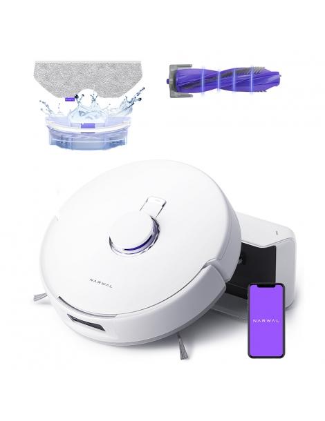Narwal Freo X Plus Robot Aspirapolvere aspirazione 7800Pa spazzola antigroviglio 7 settimane di polvere immagazzinata