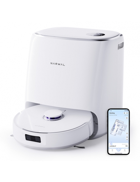 Narwal Freo X Ultra Aspirapolvere Robot aspirazione 8200Pa autonomia 210min navigazione Tri-Laser