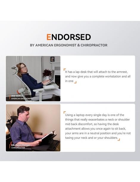 NEWTRAL LAPD Scrivania Staccabile Per Sedia Ergonomica MagicH-BP/MagicH-BPro - Nero