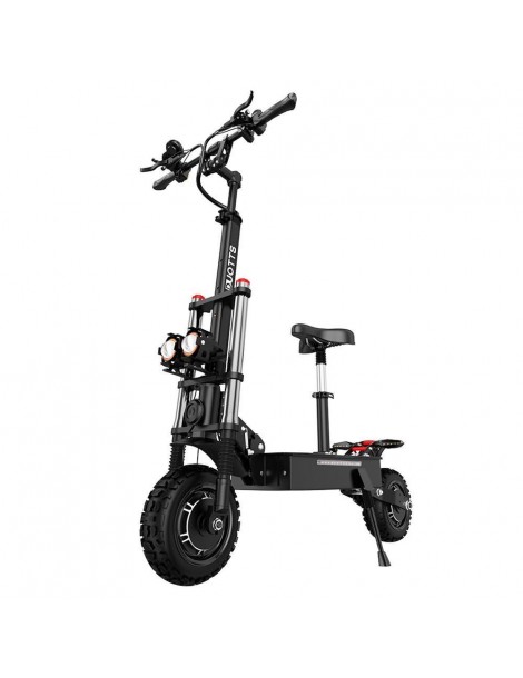 OOTD D88 Scooter Elettrico Pieghevole con Pneumatici Off-Road da 11 pollici - Doppio Motore 2800W*2 e Batteria 60V 38Ah