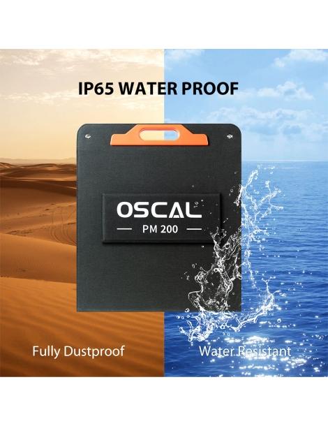 Oscal PM200 200W Pannello Solare Pieghevole Cavalletto Regolabile Efficienza Di Conversione Solare ≥22% - Spina UE