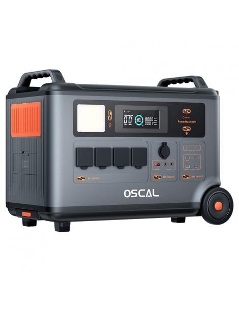 Oscal PowerMax6000 6000W Centrale Elettrica Portatile Batteria LiFePO4 Da 3600Wh A 57600Wh 14 Uscite