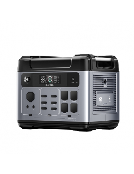 OUKITEL P2001 Plus 2400W Stazione Di Alimentazione Portatile Batteria LiFePO4 Da 2048 Wh 13 Prese Carica All'80% In 1 Ora