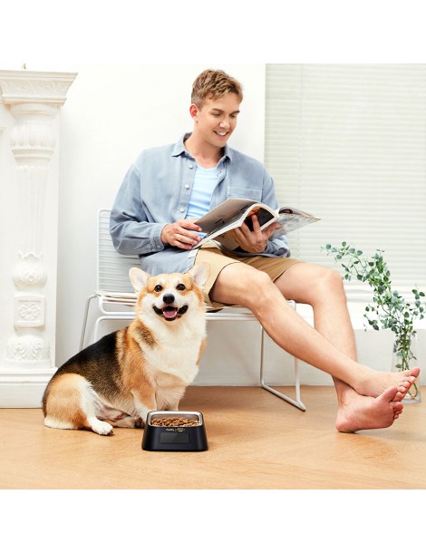 Pawbby Dosatore Intelligente Di Cibo Per Animali Con 4 Unità Di Pesatura Acciaio Inox 304 Registrazione Dei Pasti Su App