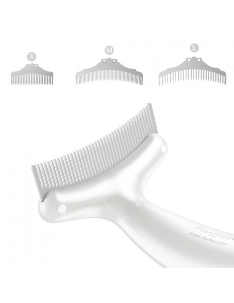 Pettine Per Peli Di Animali Domestici Con Tre Pettini Sostituibili Da 0 8 Mm 1 0 Mm E 1 5 Mm Leggero E Confortevole