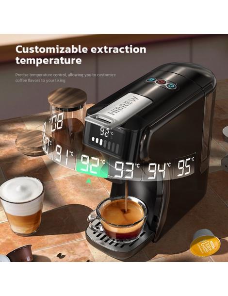 [Prevendita]HiBREW H1B Caffettiera A Cialde 6 In 1 Estrazione A Pressione Da 20 Bar - Nero