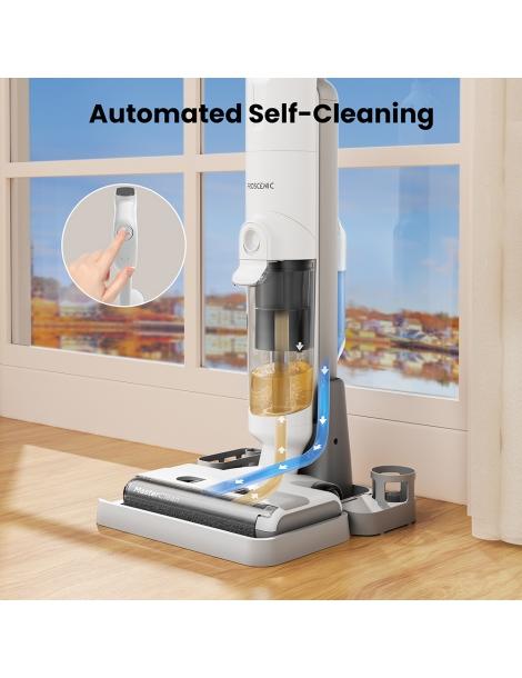 Proscenic F10 Pro Aspirapolvere Lavapavimenti Senza Fili 30 Minuti Di Autonomia Autopulente Schermo LED