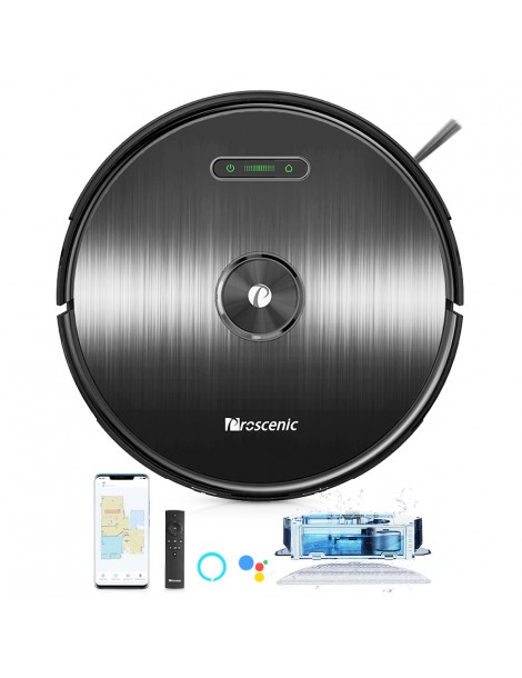 Proscenic M8 Robot Aspirapolvere Con Navigazione Lidar 3 In 1 Aspiratore Robot E Mop Con Una Forte Aspirazione Di 2700Pa