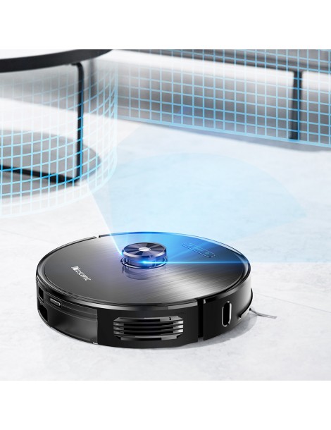 Proscenic M8 Robot Aspirapolvere Con Navigazione Lidar 3 In 1 Aspiratore Robot E Mop Con Una Forte Aspirazione Di 2700Pa